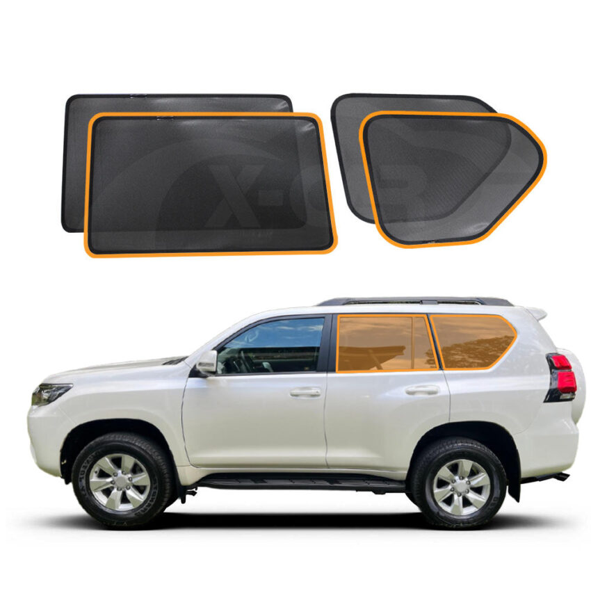 Window Magnetic Sun Shades for Toyota Prado 150 Series 2009-2024 Rear Windscreen Shade - Image 4