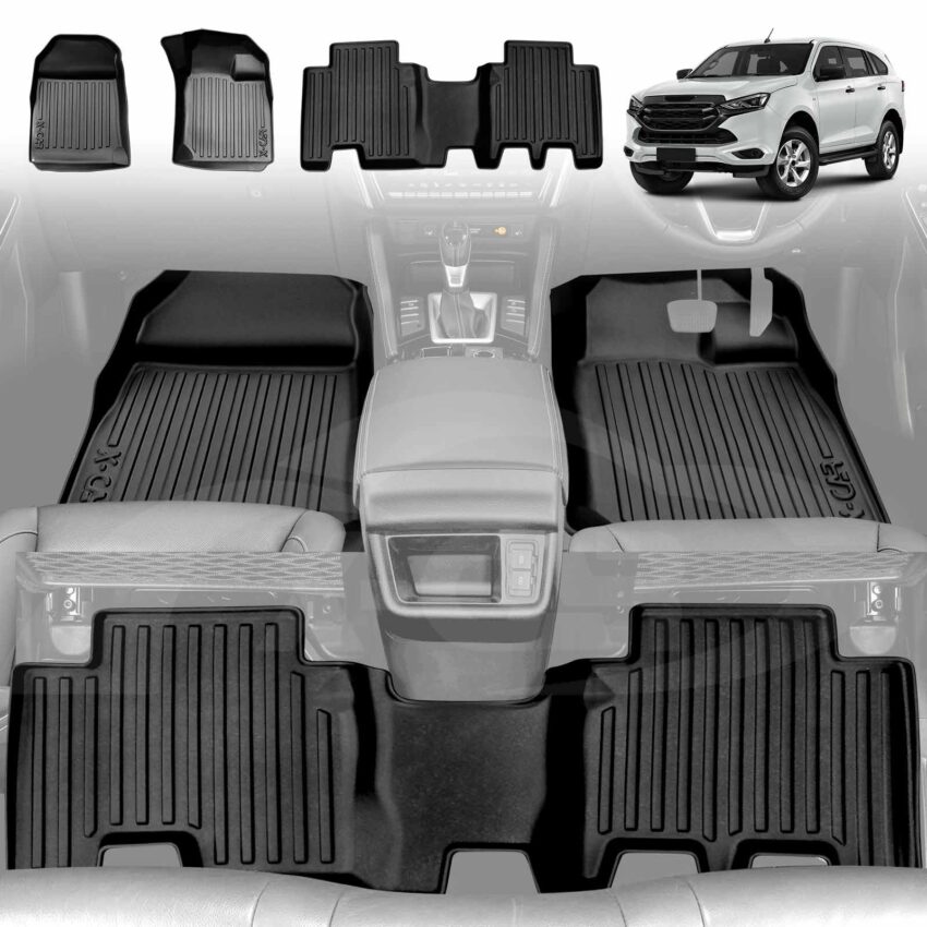 3D Floor Mats for Isuzu MU-X MUX 2022-2025 All-Weather Car Liners - Image 2