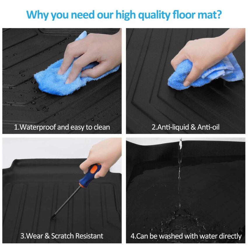 3D Floor Mats for Suzuki Jimny 3-Door Auto Transmission 2018-2025 All-Weather Car Liners - Image 9