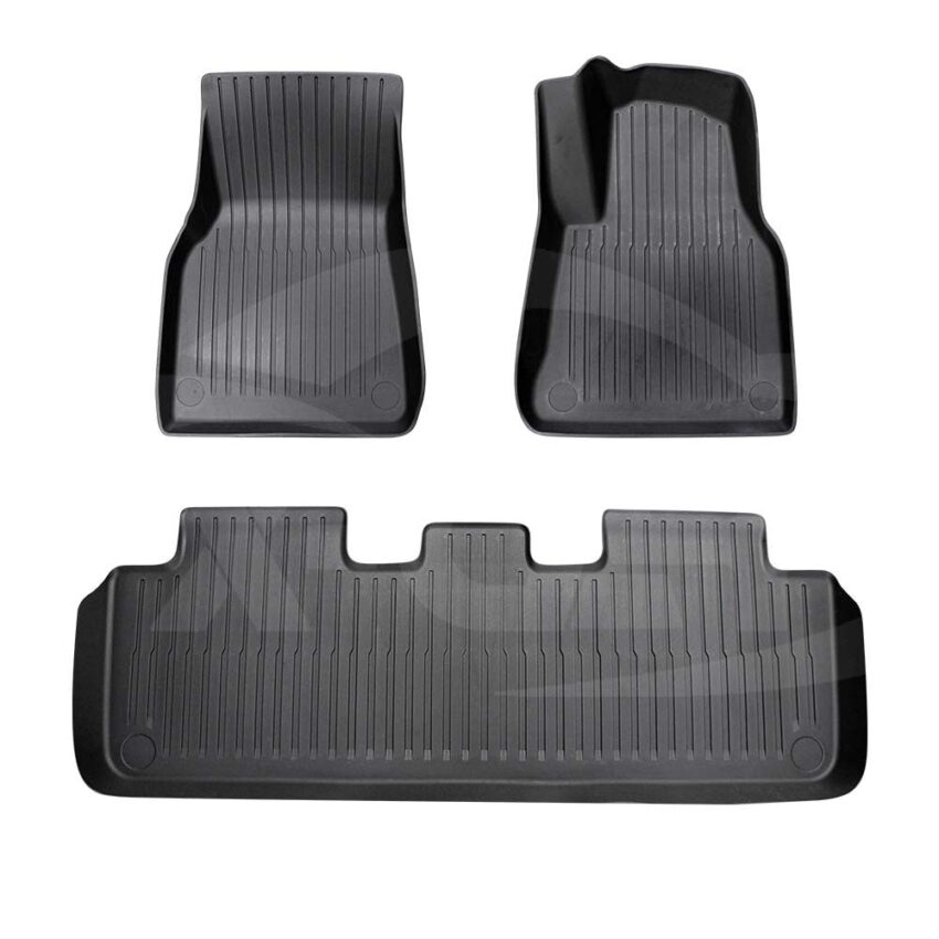 3D Floor Mats For Tesla Model Y 2021-2025 All-Weather Heavy Duty Car Liners - Image 4
