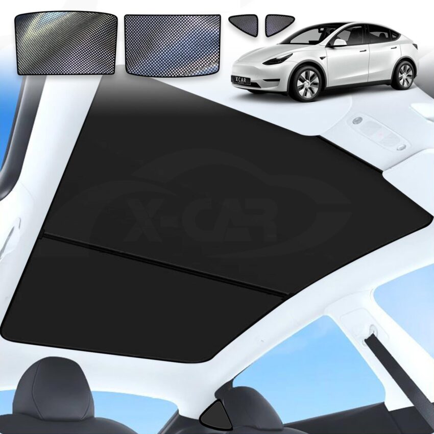 Glass Roof Sun Shade For Tesla Model Y 2022-2025 - Image 5