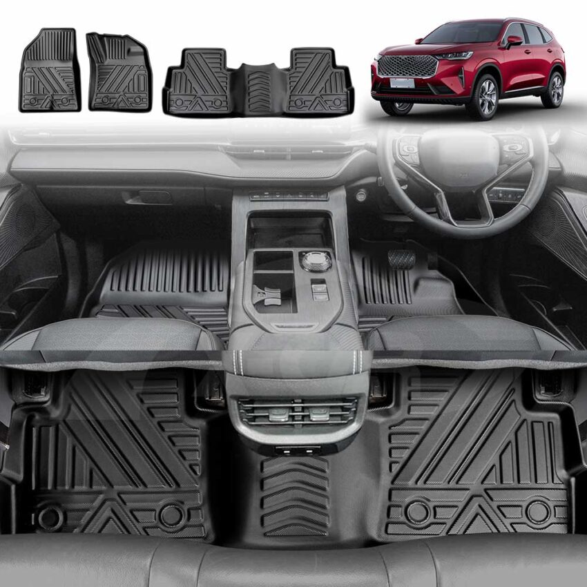 3D Floor Mats for Haval H6 / H6 GT / Hybrid 2021-2025 All-Weather Liners