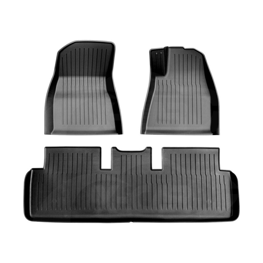 3D Floor Mats For Tesla Model 3 2017-2023 All-Weather Car Liners - Image 2