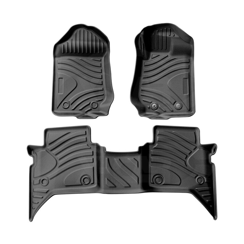 3D Floor Mats for Ford Ranger PX PX2 PX3 Dual Cab 2011-2022 All-Weather Car Liners - Image 2