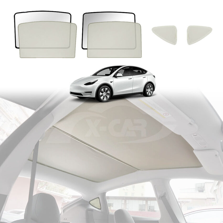 Glass Roof Sun Shade For Tesla Model Y 2022-2025 - Image 2