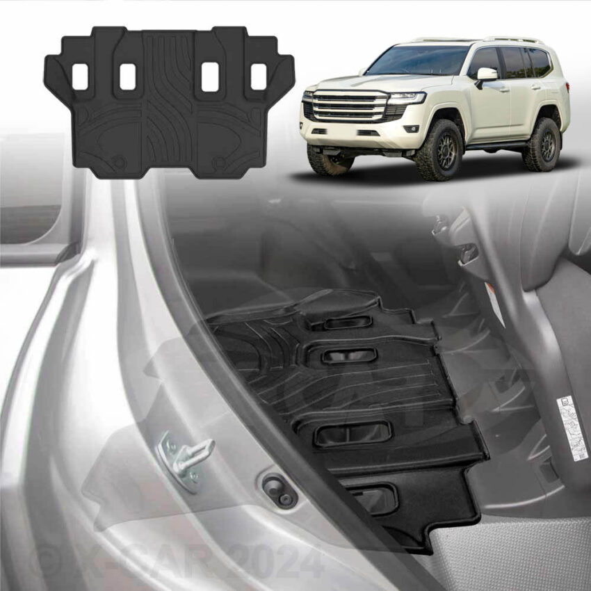 3D Floor Mats for Toyota Landcruiser 300 Series 2021-2025 All-Weather Liners - Image 3